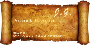 Jelinek Gizella névjegykártya
